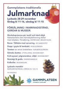 Affisch för julmarknaden i Lycksele