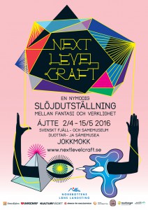 affisch för utställningen Next Levell Craft i Jokkmokk